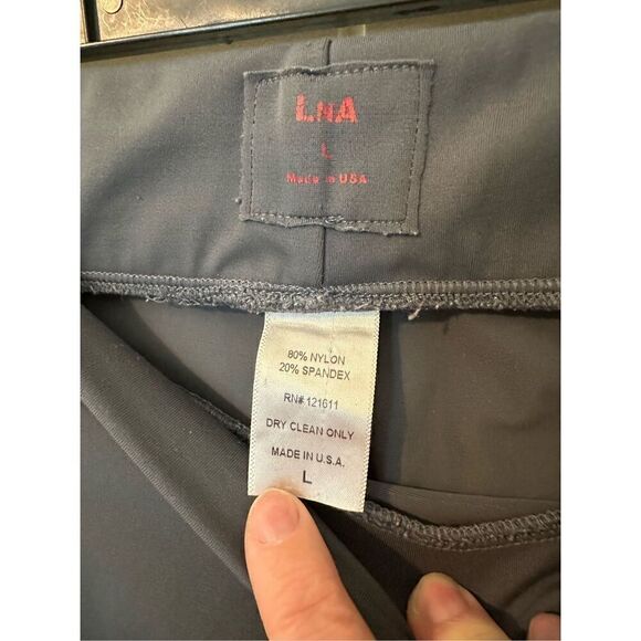 LNA Revolve Gray Zipper Leggings Women’s Large - Picture 2 of 6